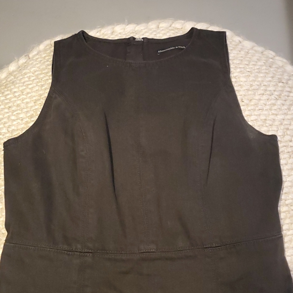 Abercrombie & Fitch Black Dress Overalls - size MP